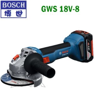 BOSCH 博世 18V無刷充電式 4"平面砂輪機 GWS18V-8
