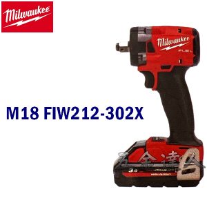 Milwaukee 美沃奇 18V無刷充電衝擊套筒扳手 M18 FIW212-302X